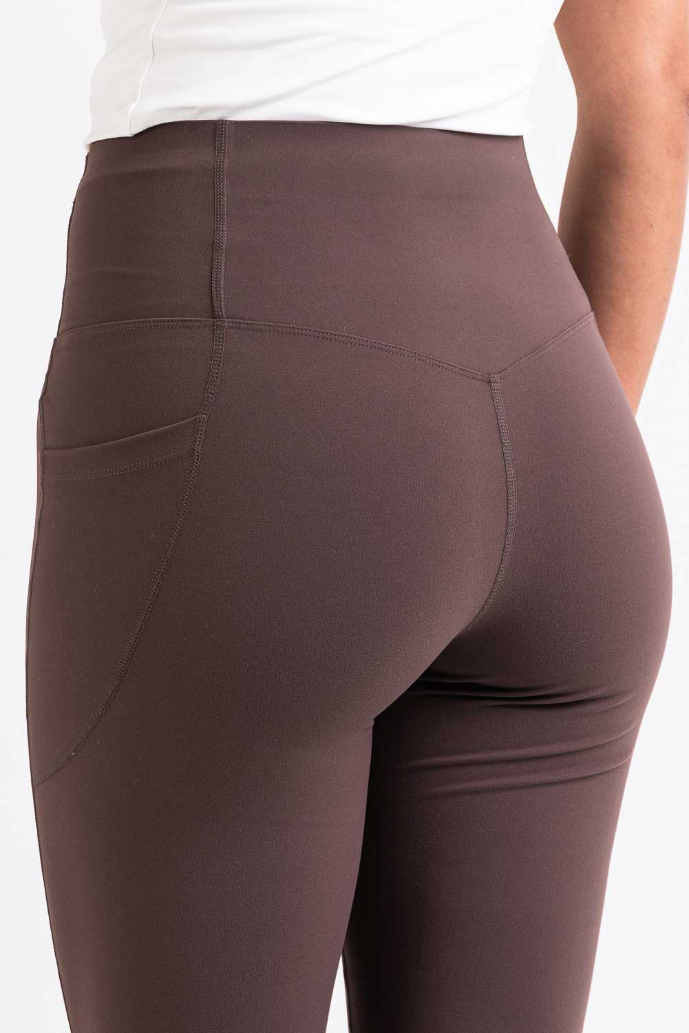 Aria 01High Bootcut Sportsbukser - Mocca - Image 7