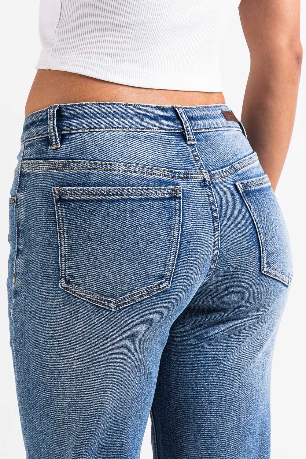 Dina 02Low Rette Jeans - Blue - Image 3