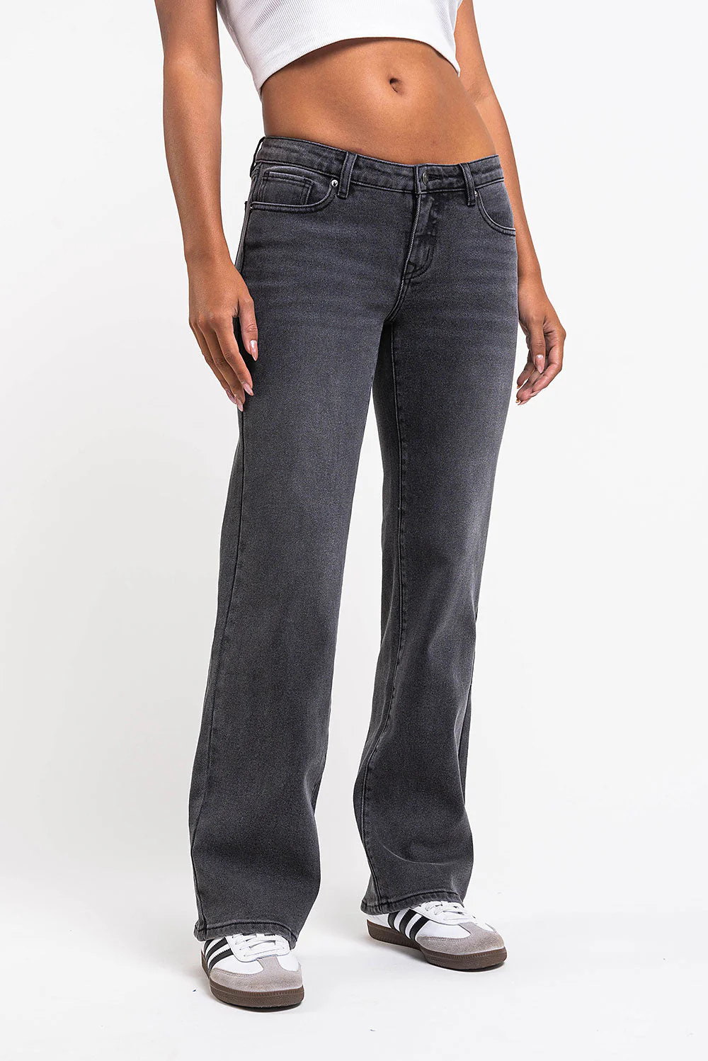 Dina 02Low Rette Jeans - Dark Grey - Image 4