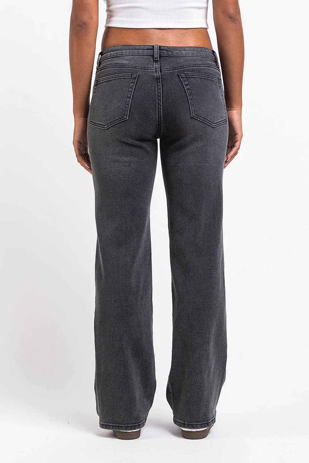 Dina 02Low Rette Jeans - Dark Grey - Image 5