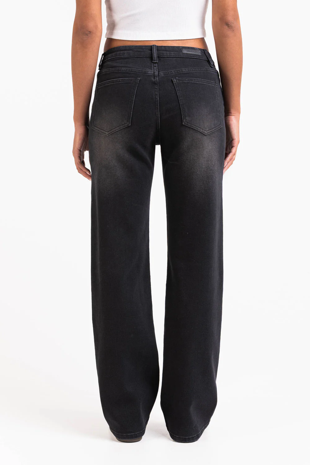 Dina 02Low Rette Jeans - Washed Black - Image 5