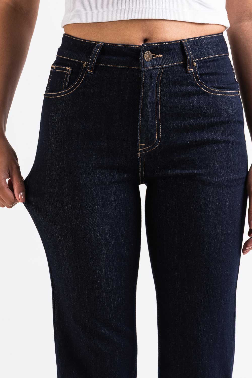 Disa 01High Rette Jeans - Raw Denim - Image 3