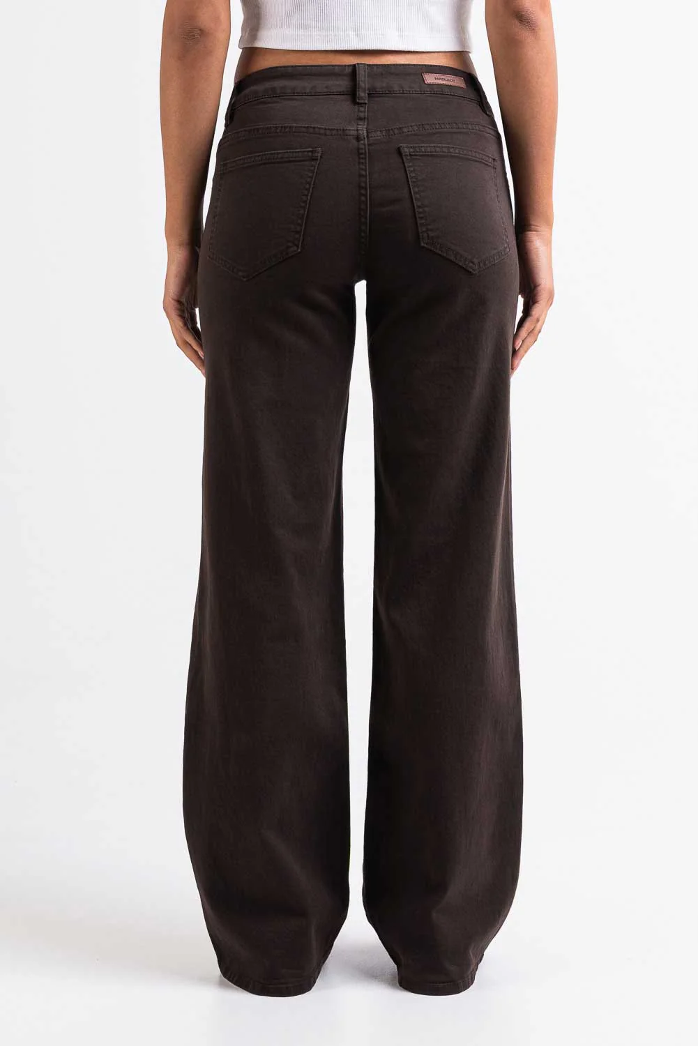 Disa 01Low Rette Jeans - Dark Brown - Image 5