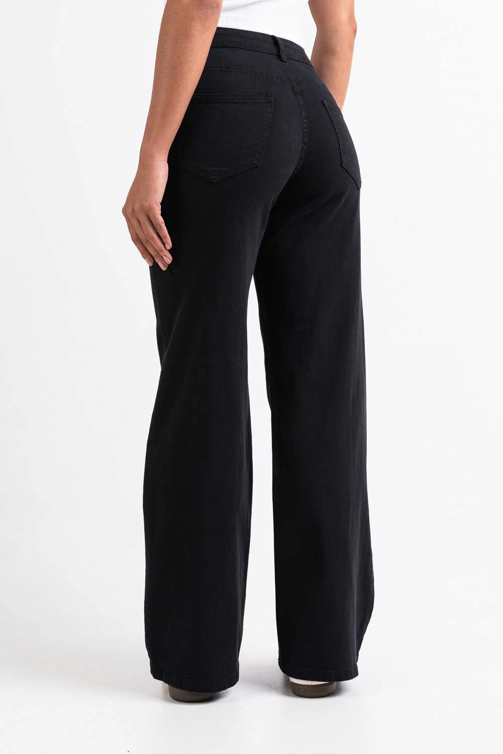 Disa 01Mid Rette Jeans - Black - Image 5