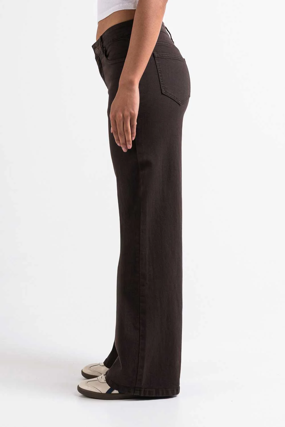 Disa 01Mid Rette Jeans - Dark Brown - Image 5