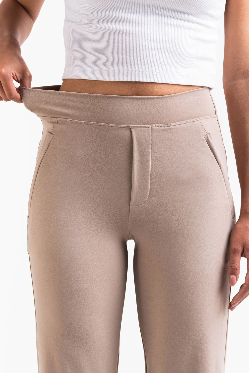Holly 08High ActiveFlex Rette Bukser - Beige - Image 3