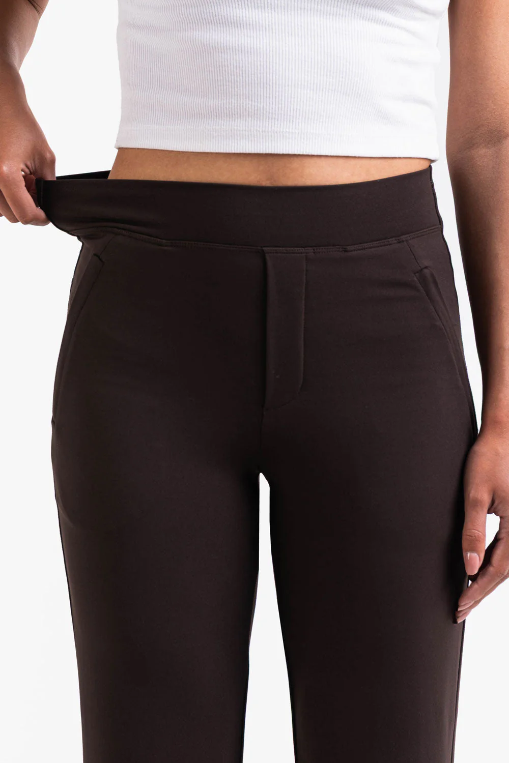 Holly 08High ActiveFlex Rette Bukser - Brown - Image 3