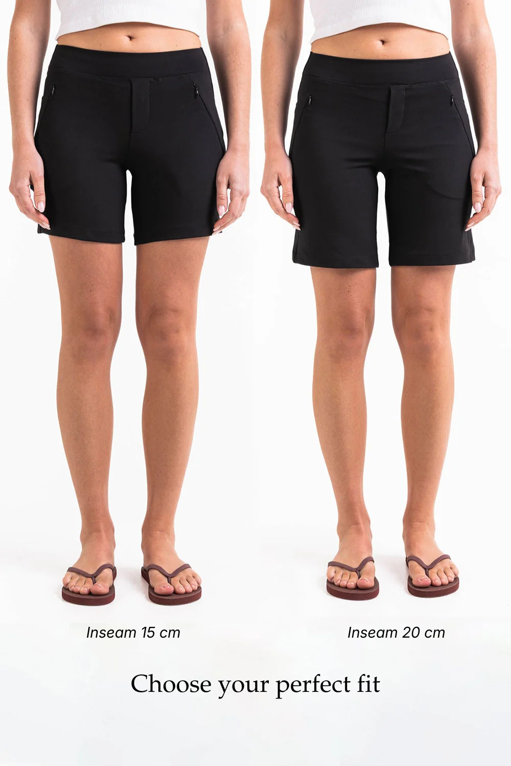Holly 09Mid 20cm ActiveFlex Shorts - Black - Image 3