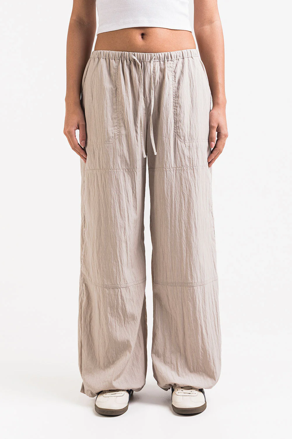 Juno 01Low Ekstra Vide Parachutebukser - Beige - Image 6