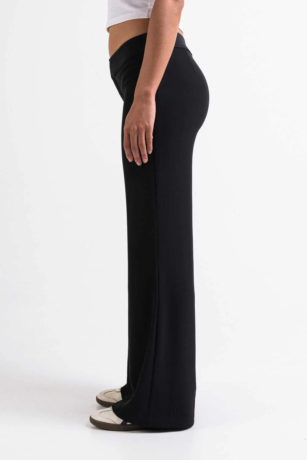 Leia 01Low Flared Dressbukser - Black - Image 6