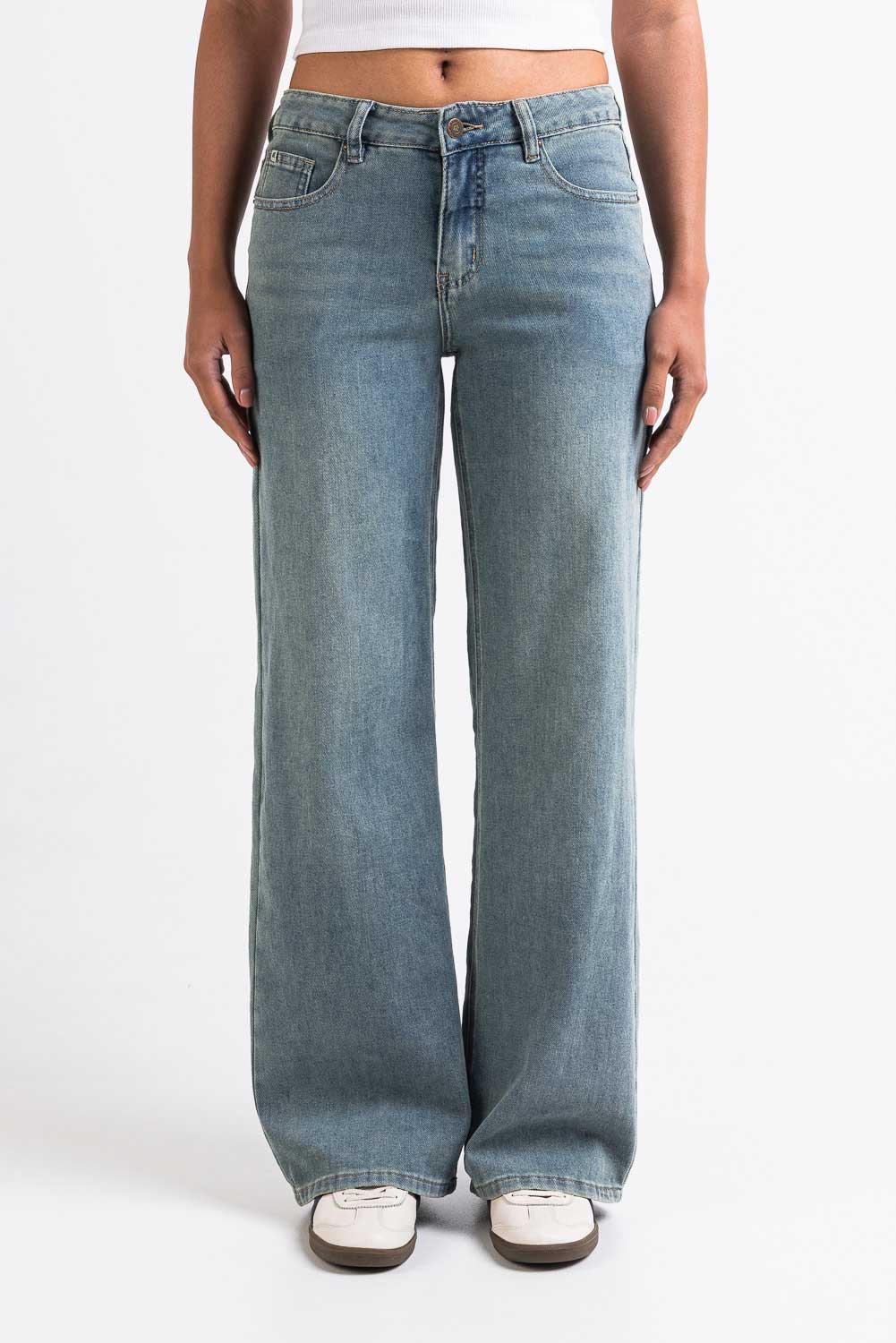Mikka 03Mid Vide Jeans LightWeight - Antique Blue