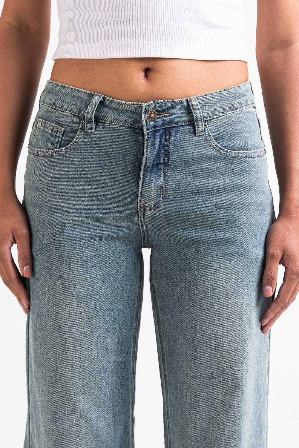 Mikka 03Mid Vide Jeans LightWeight - Antique Blue - Image 3