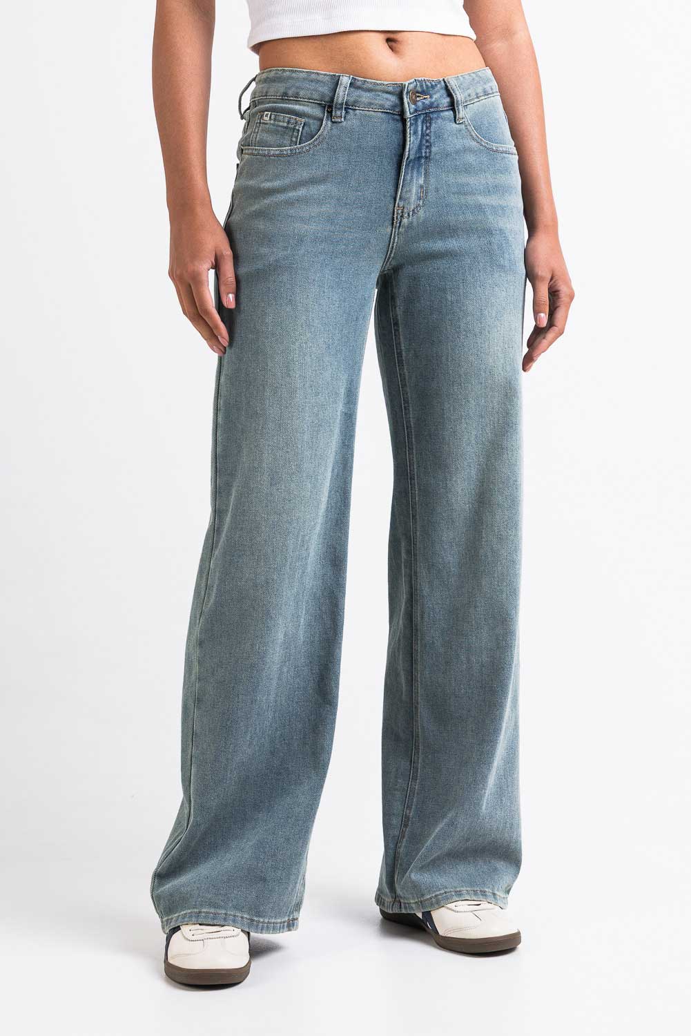 Mikka 03Mid Vide Jeans LightWeight - Antique Blue - Image 4