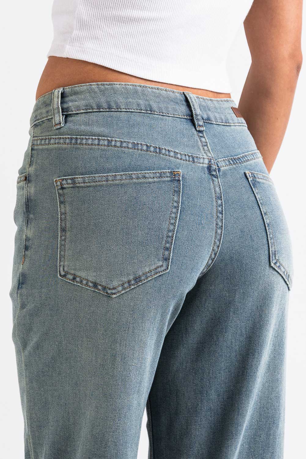 Mikka 03Mid Vide Jeans LightWeight - Antique Blue - Image 5
