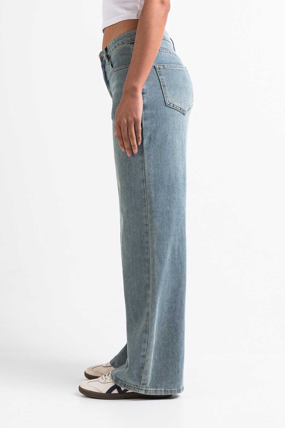 Mikka 03Mid Vide Jeans LightWeight - Antique Blue - Image 6