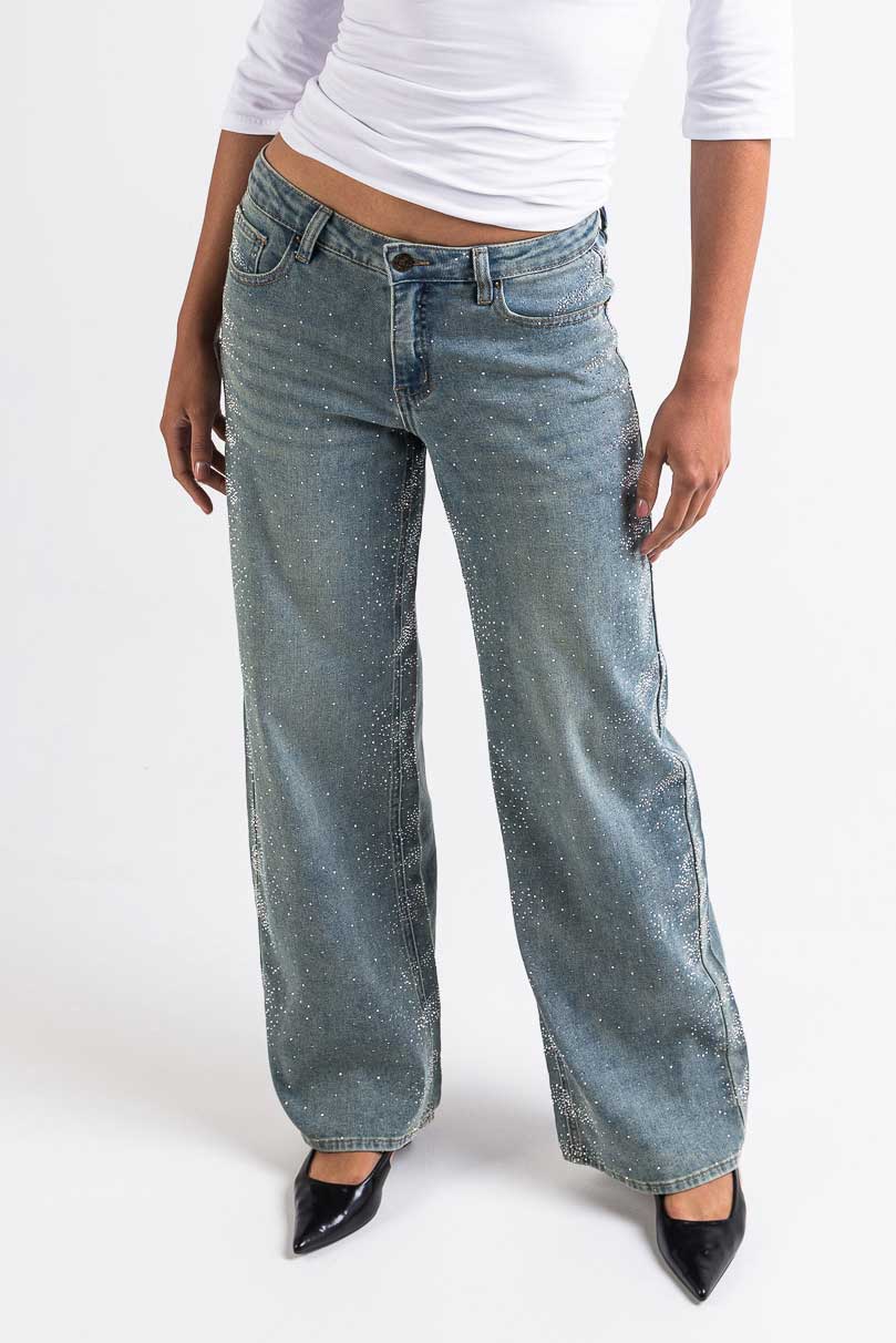 Mikka 03Mid Vide Jeans - Vintage Blue Diamond - Image 4