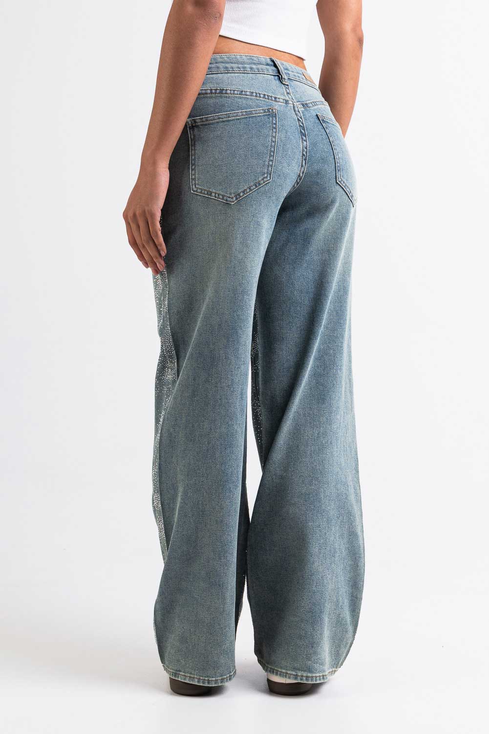 Mikka 03Mid Vide Jeans - Vintage Blue Diamond - Image 5