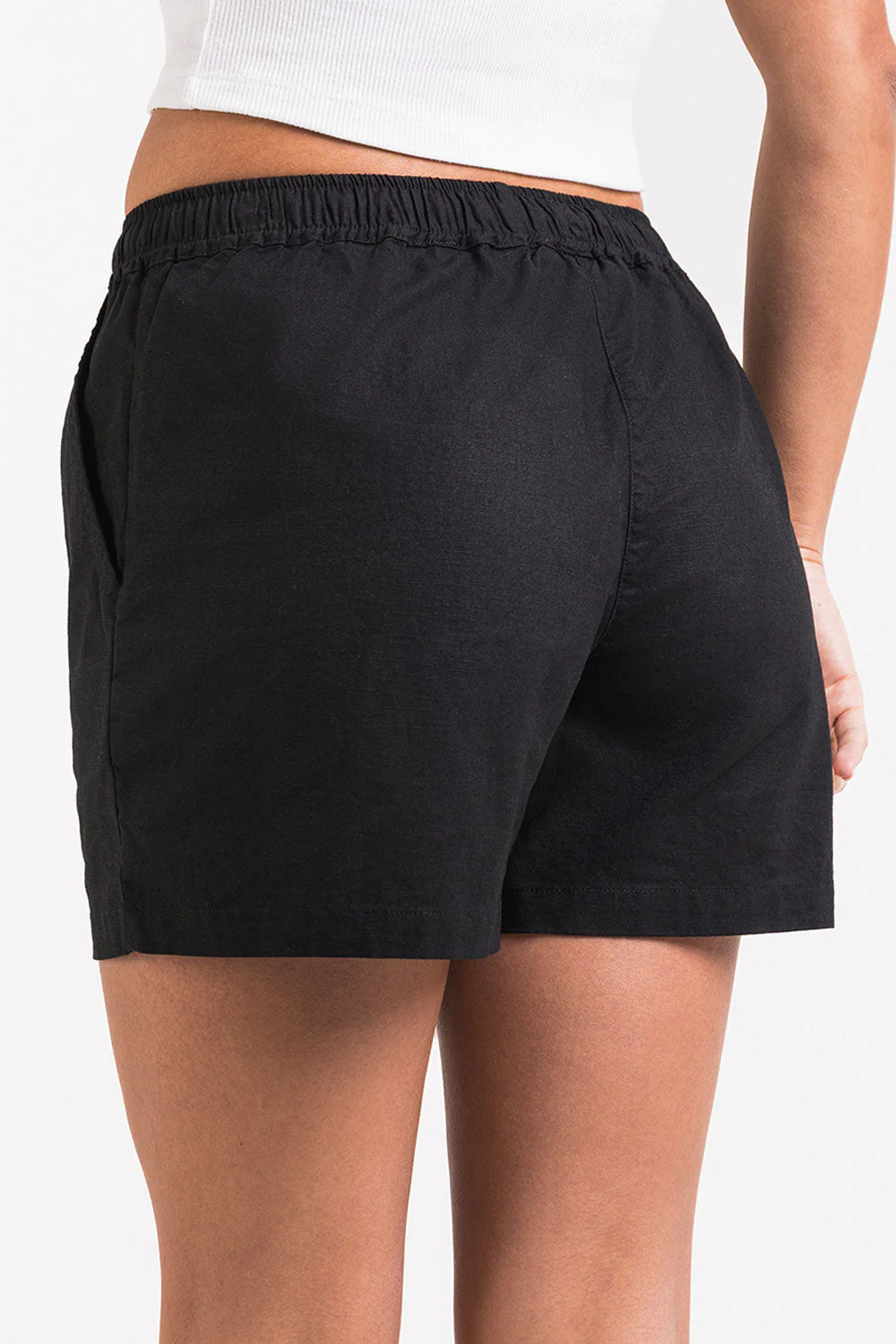 Mila 02Mid 12cm Linshorts - Black - Image 5