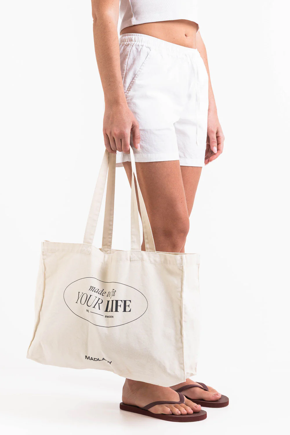Mila 02Mid 12cm Linshorts - White - Image 6