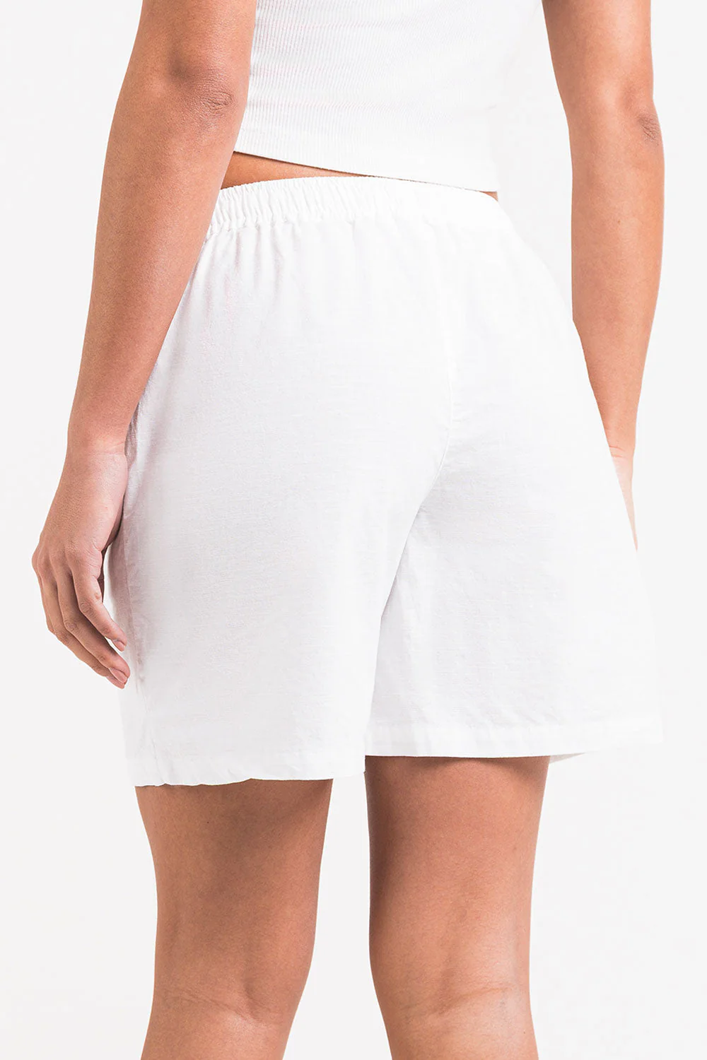 Mila 02Mid 17cm Linshorts - White - Image 5