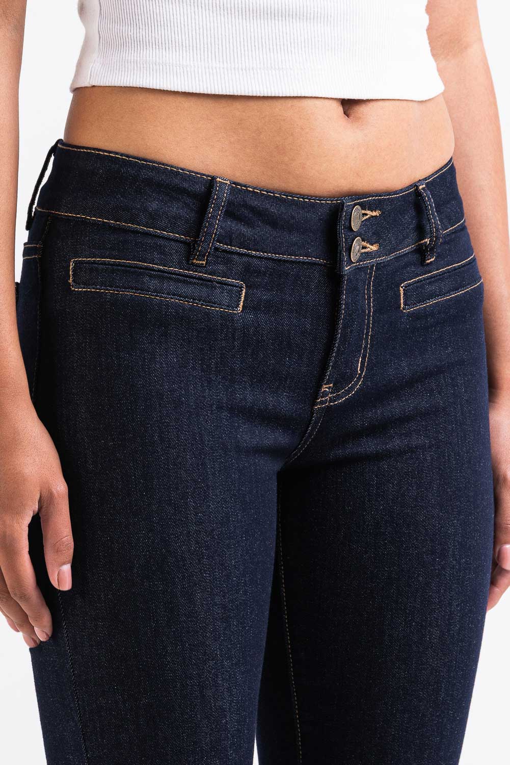 Mira 01Low Bootcut Jeans - Raw Denim - Image 3