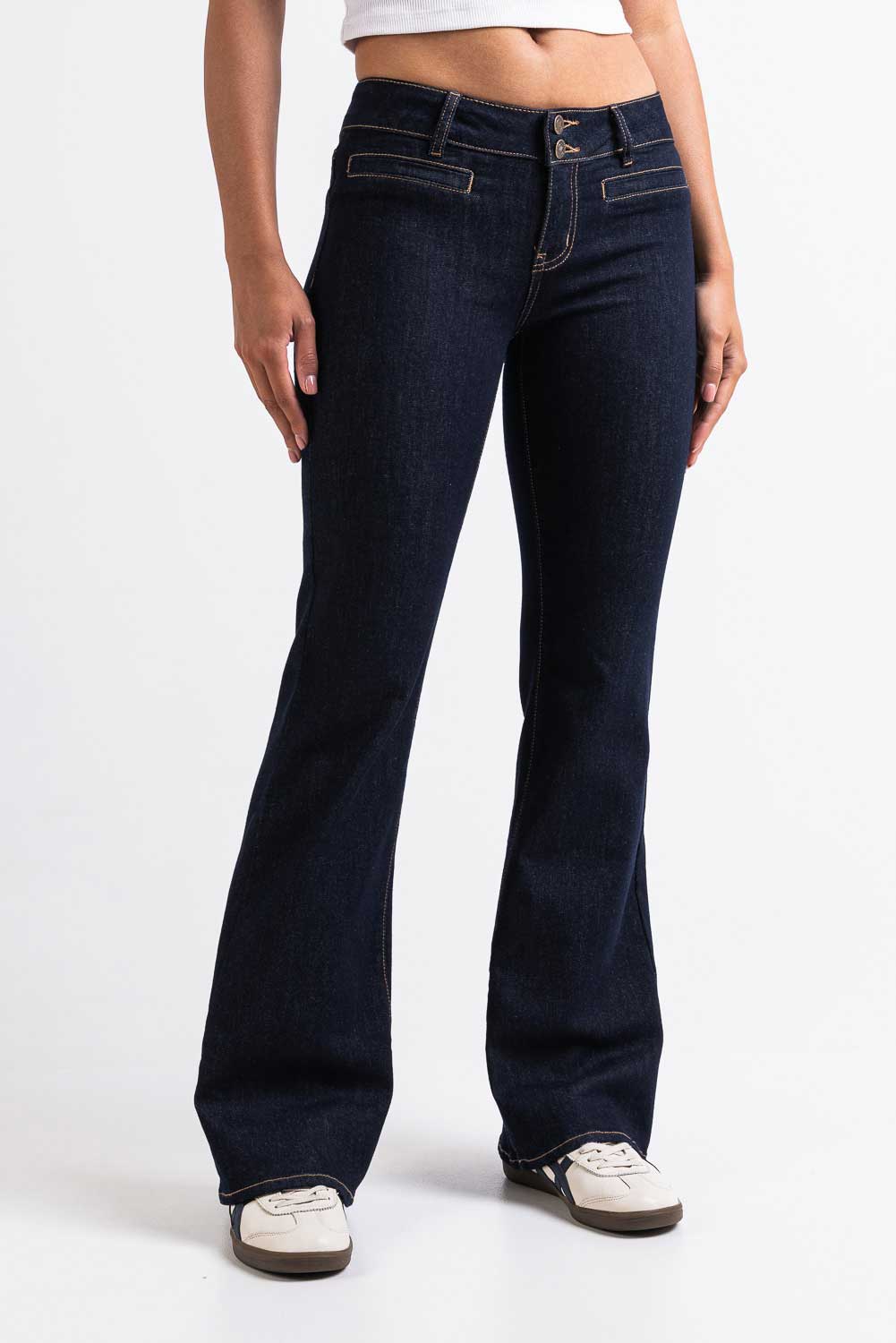 Mira 01Low Bootcut Jeans - Raw Denim - Image 4
