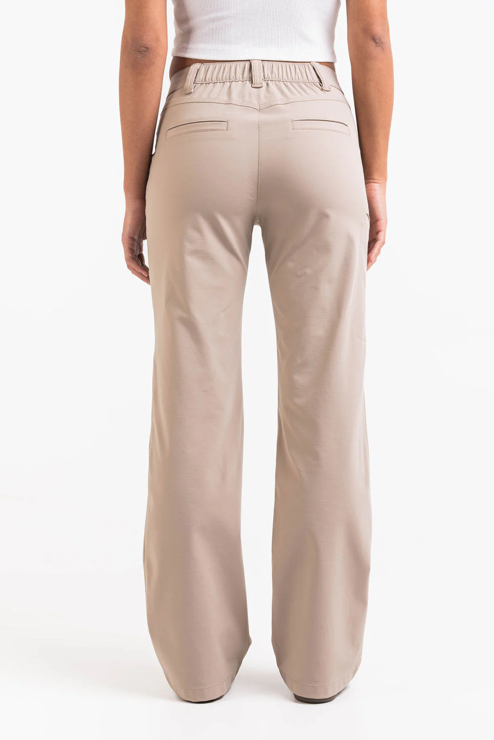 Sierra 01Mid GoUrban Bootcut Bukser - Beige - Image 3