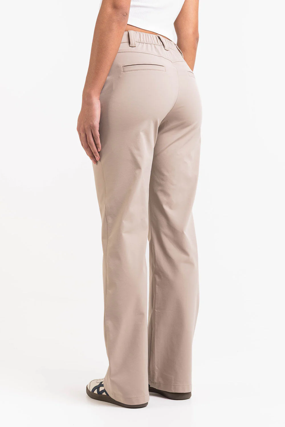 Sierra 01Mid GoUrban Bootcut Bukser - Beige - Image 6