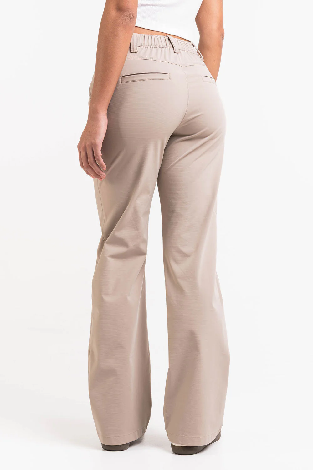 Sierra 01Mid GoUrban Bootcut Bukser - Beige - Image 8