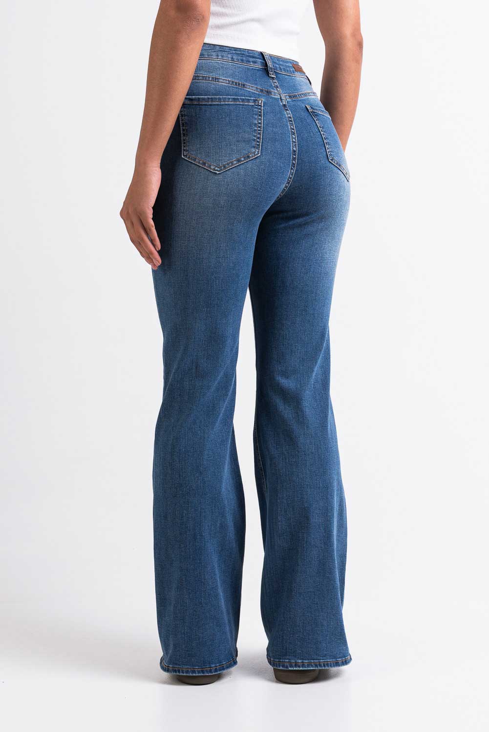Taylor 02High Bootcut Jeans - Denim Blue - Image 2