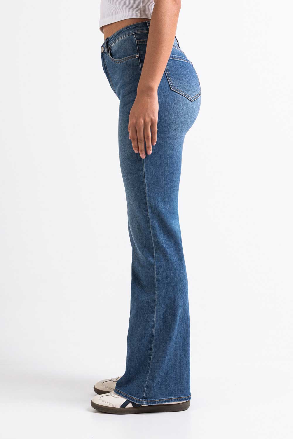 Taylor 02High Bootcut Jeans - Denim Blue - Image 5