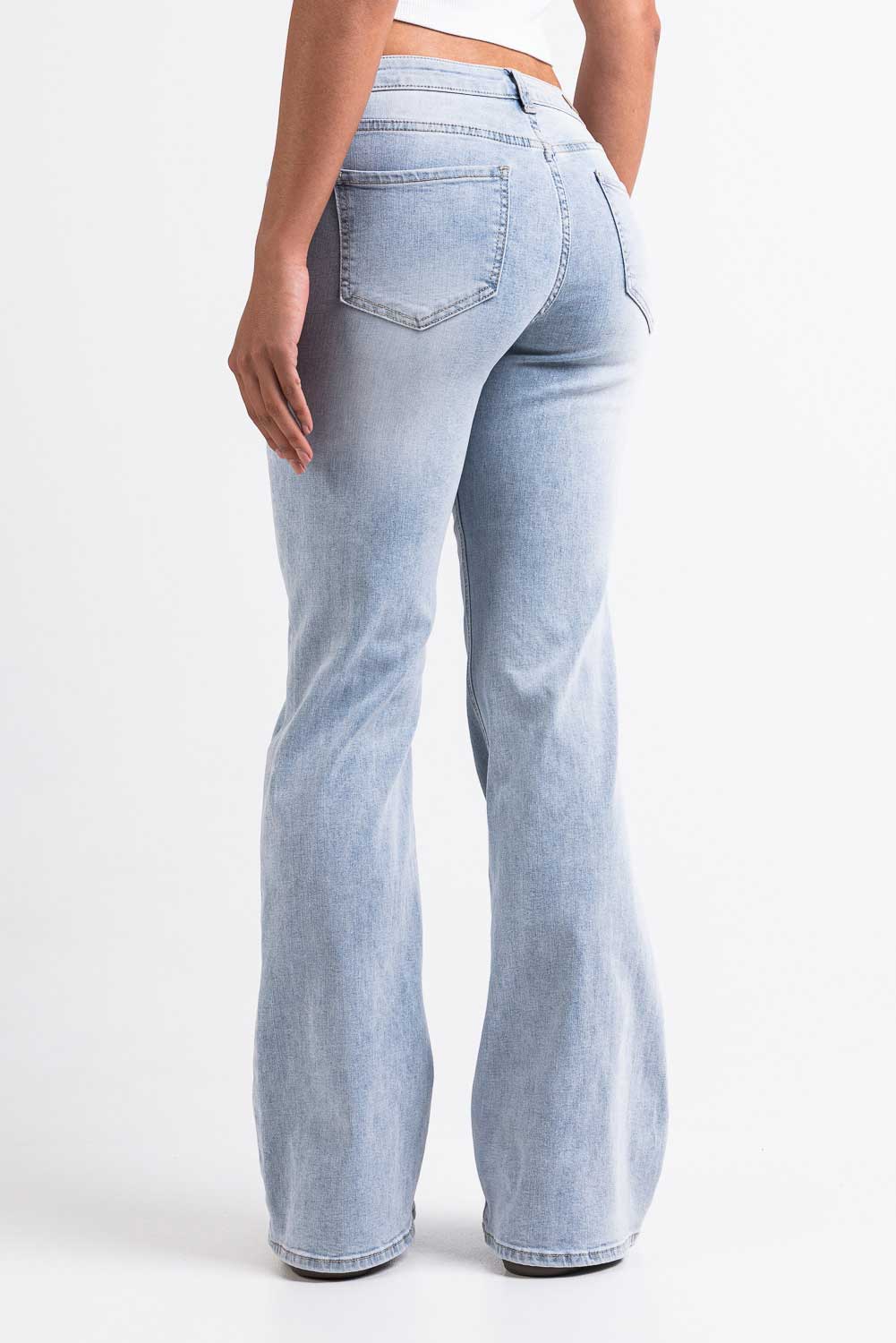 Taylor 02Low Bootcut Jeans - Bleach Blue - Image 2