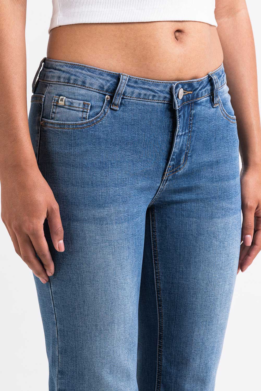 Taylor 02Low Bootcut Jeans - Denim Blue - Image 3