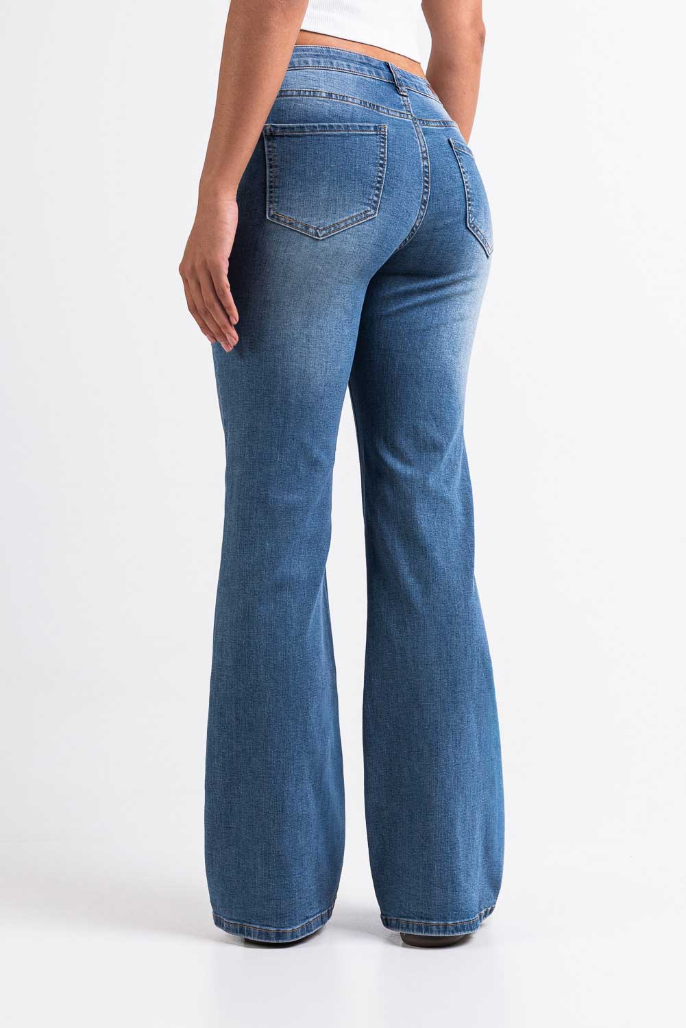 Taylor 02Low Bootcut Jeans - Denim Blue - Image 5