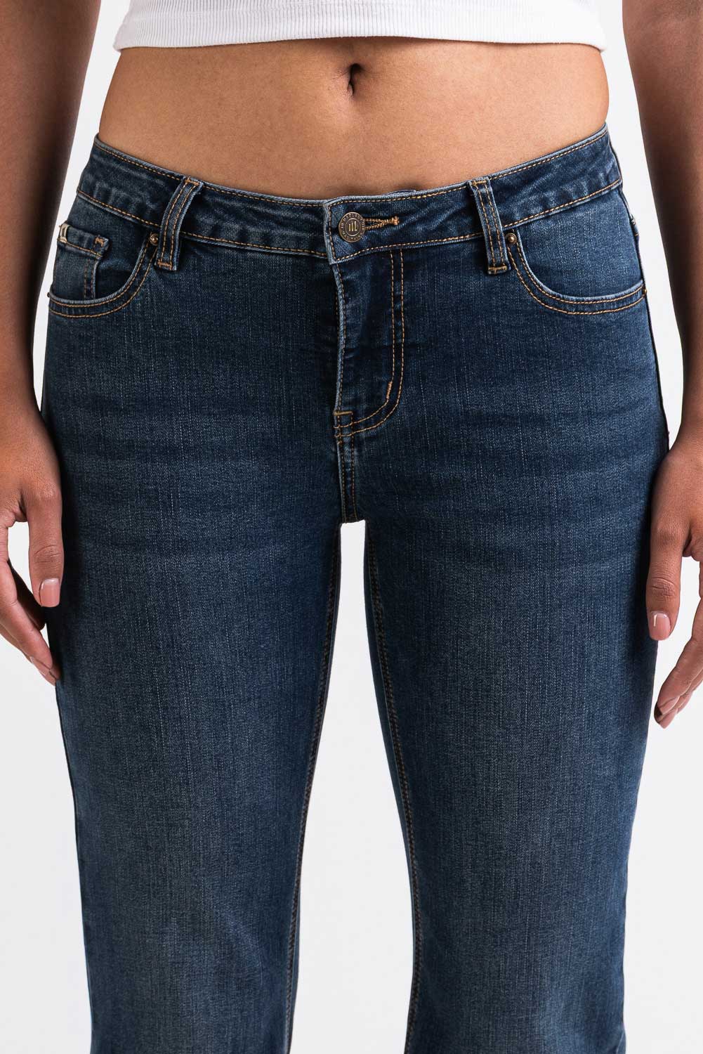 Taylor 02Low Bootcut Jeans - Vintage Blue - Image 3