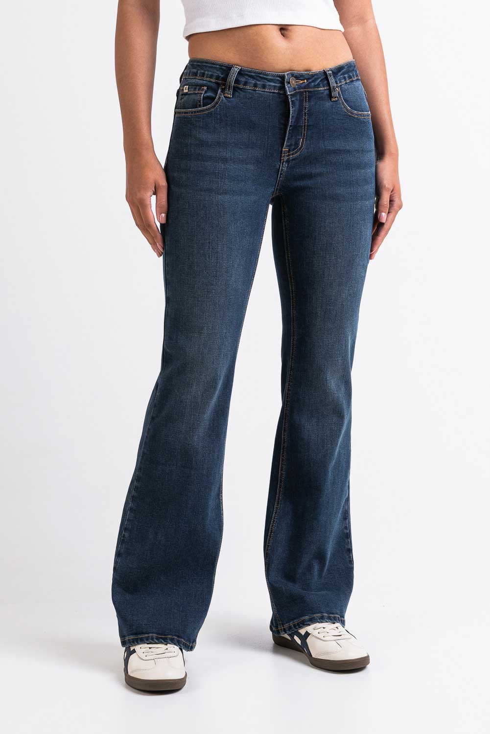 Taylor 02Low Bootcut Jeans - Vintage Blue - Image 4