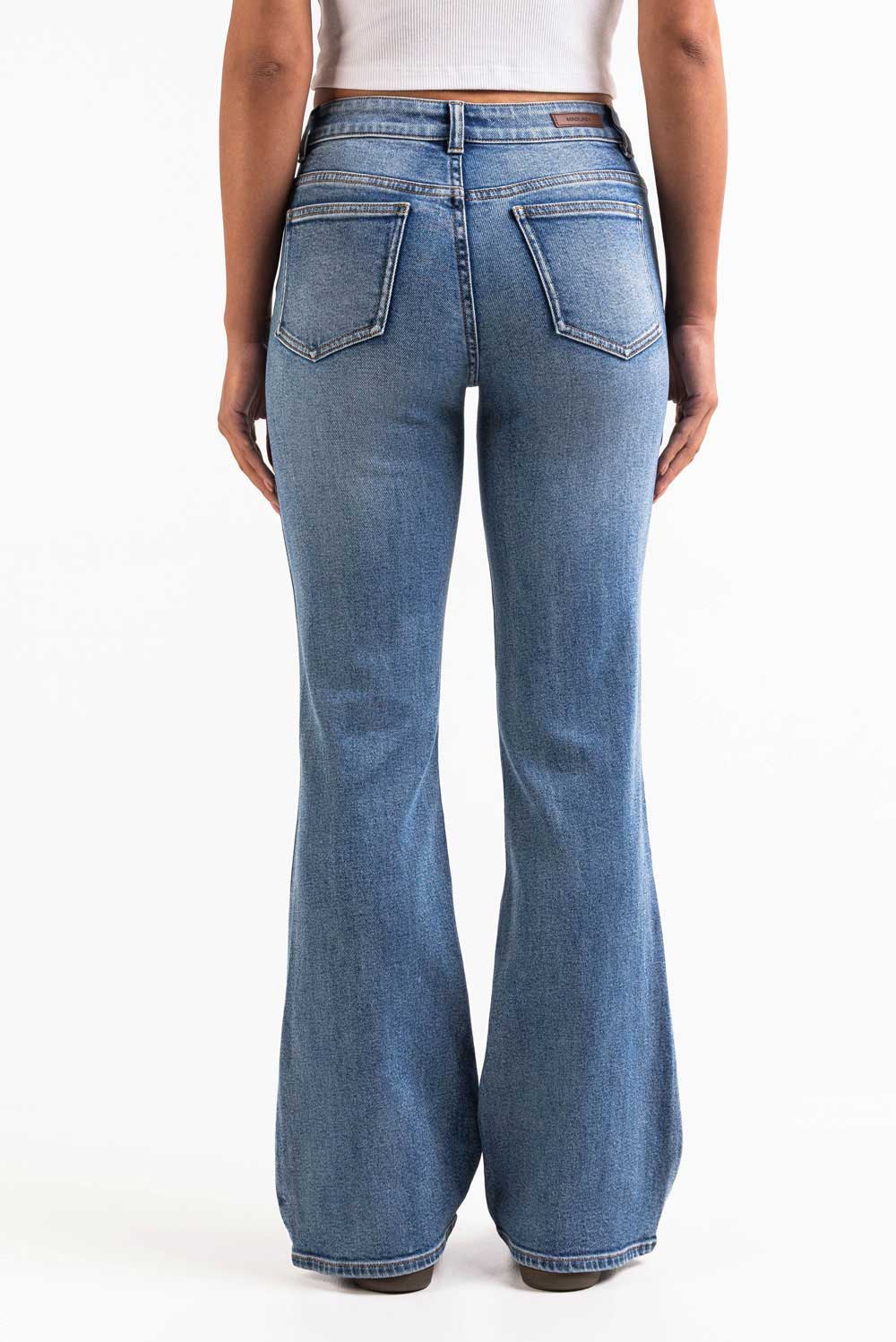 Taylor 02Mid Bootcut Jeans - Blue - Image 4