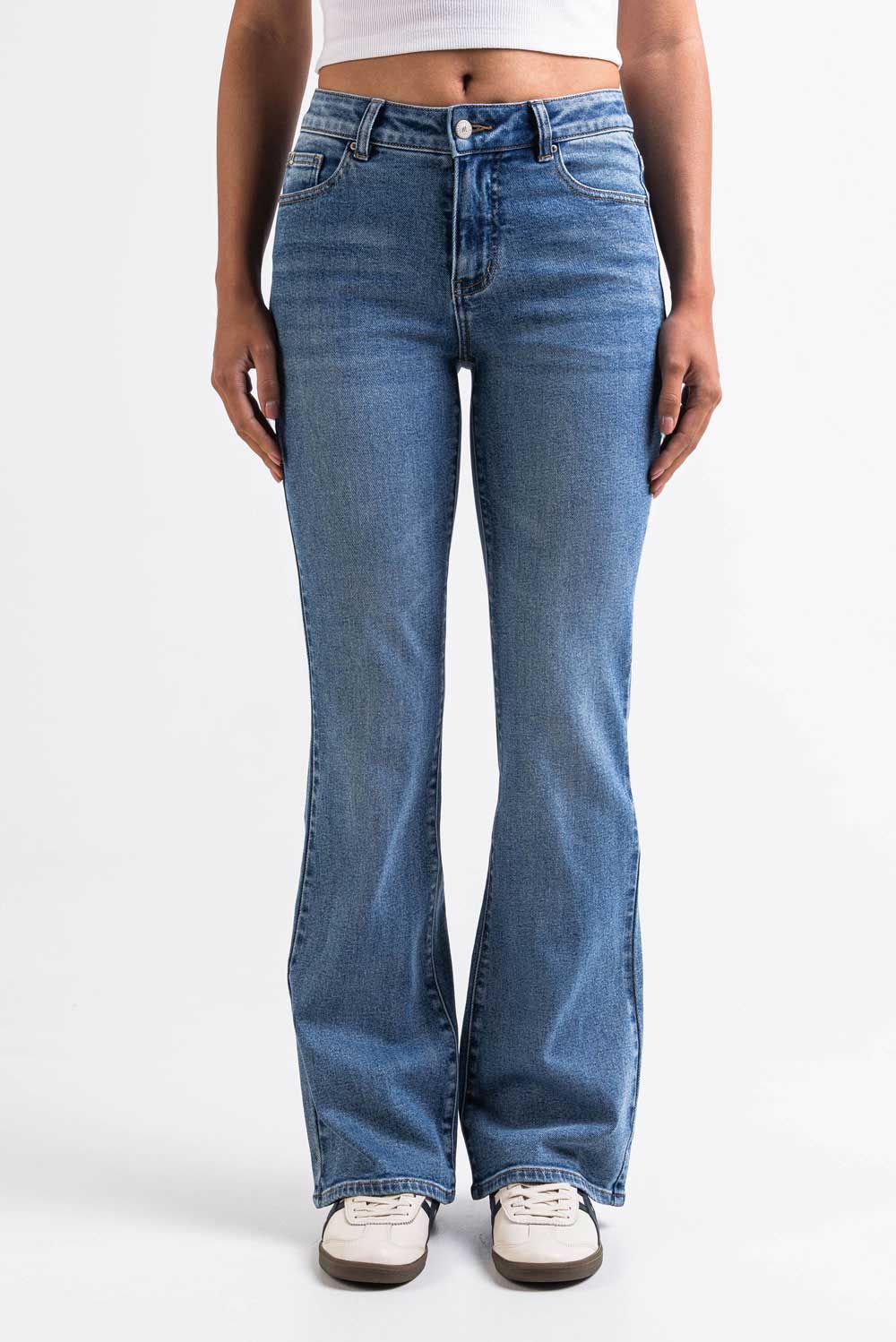 Taylor 02Mid Bootcut Jeans - Blue - Image 5