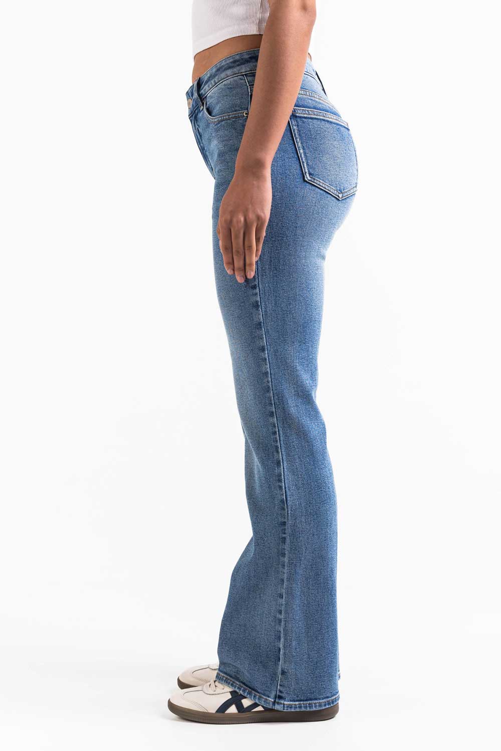Taylor 02Mid Bootcut Jeans - Blue - Image 6
