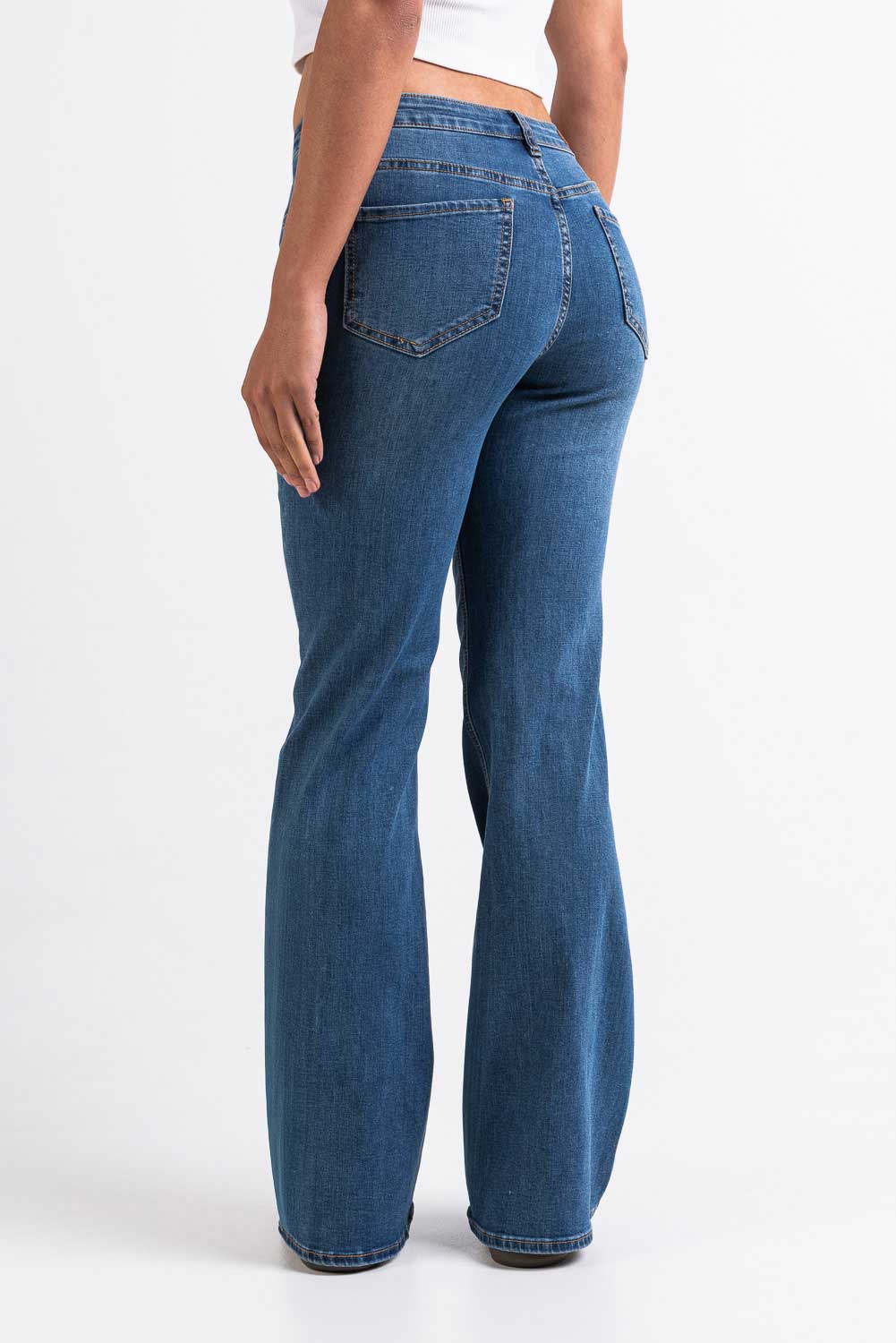Taylor 02Mid Bootcut Jeans - Denim Blue - Image 2