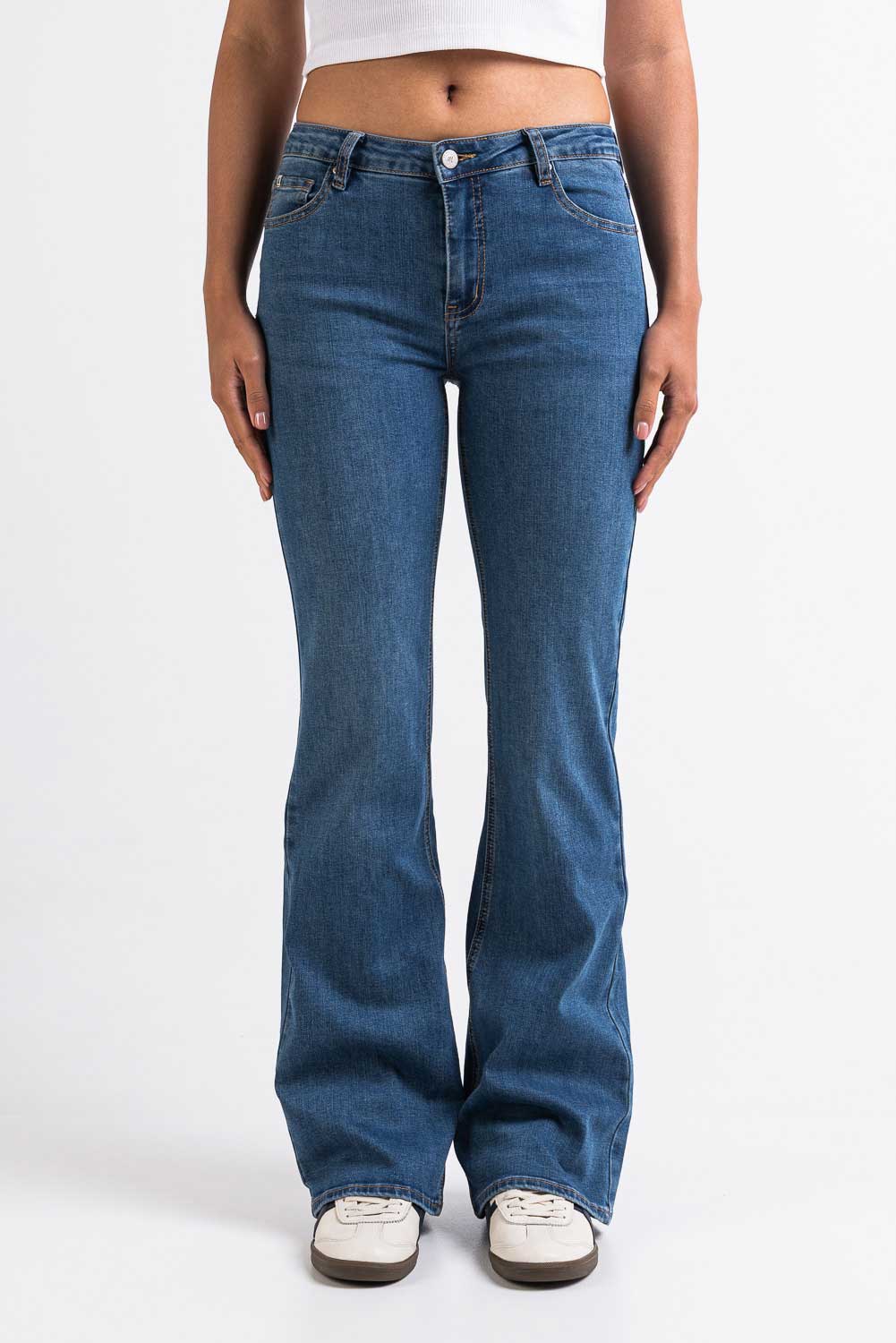 Taylor 02Mid Bootcut Jeans - Denim Blue - Image 4