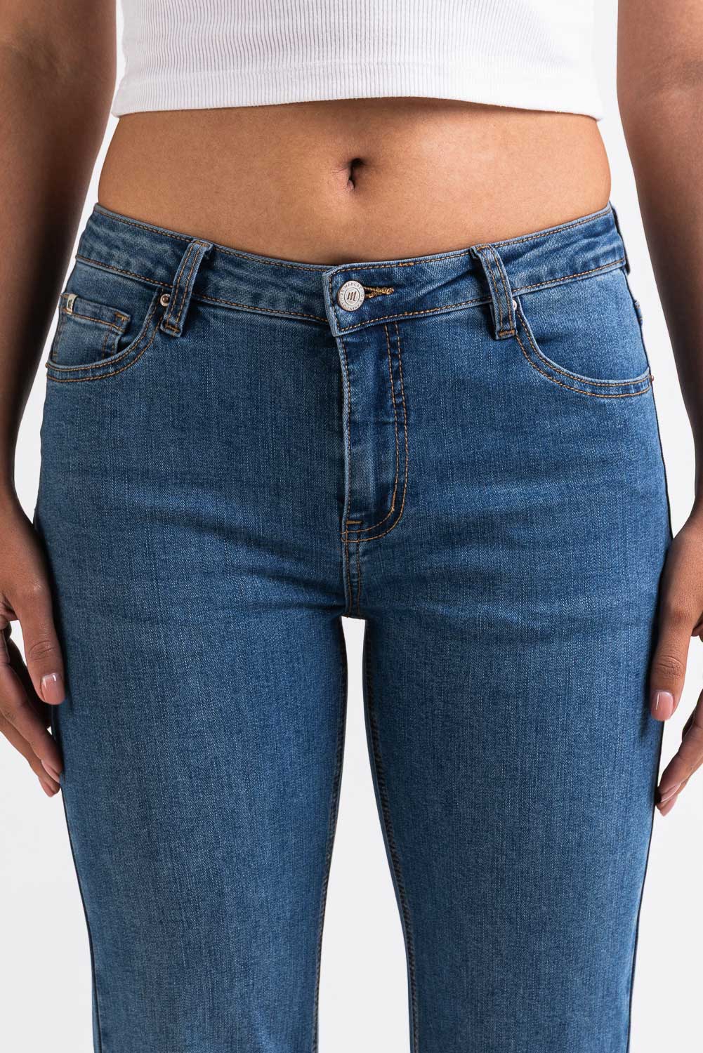 Taylor 02Mid Bootcut Jeans - Denim Blue - Image 6